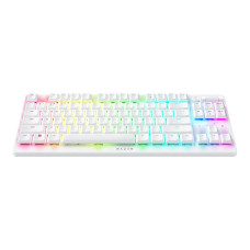 Razer DeathStalker V2 Pro TKL Wireless Gaming Keyboard: Low Profile Optical Switches Linear Red - HyperSpeed Wireless & Bluetooth - Chroma RGB - Up to 200 Hr Battery - Snap Tap - White
